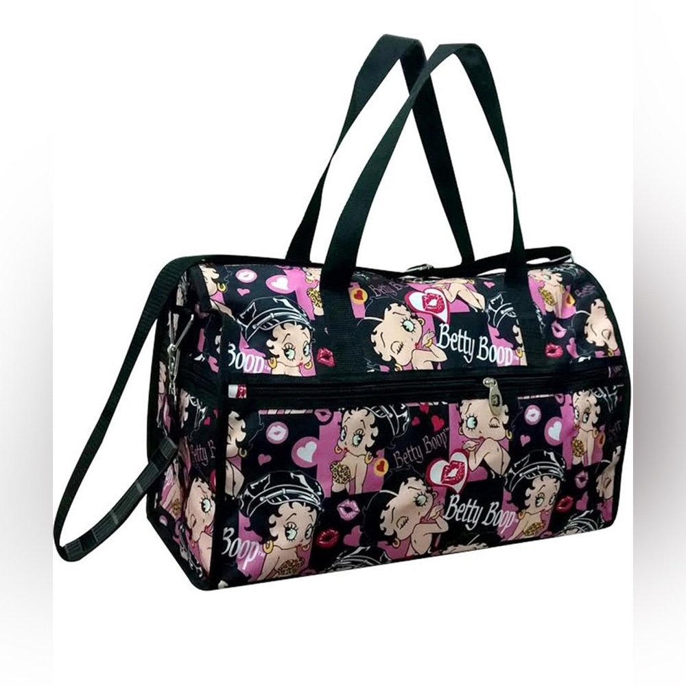 NWT Betty Boop Canvas Duffle Traveling Or Overnight Bag